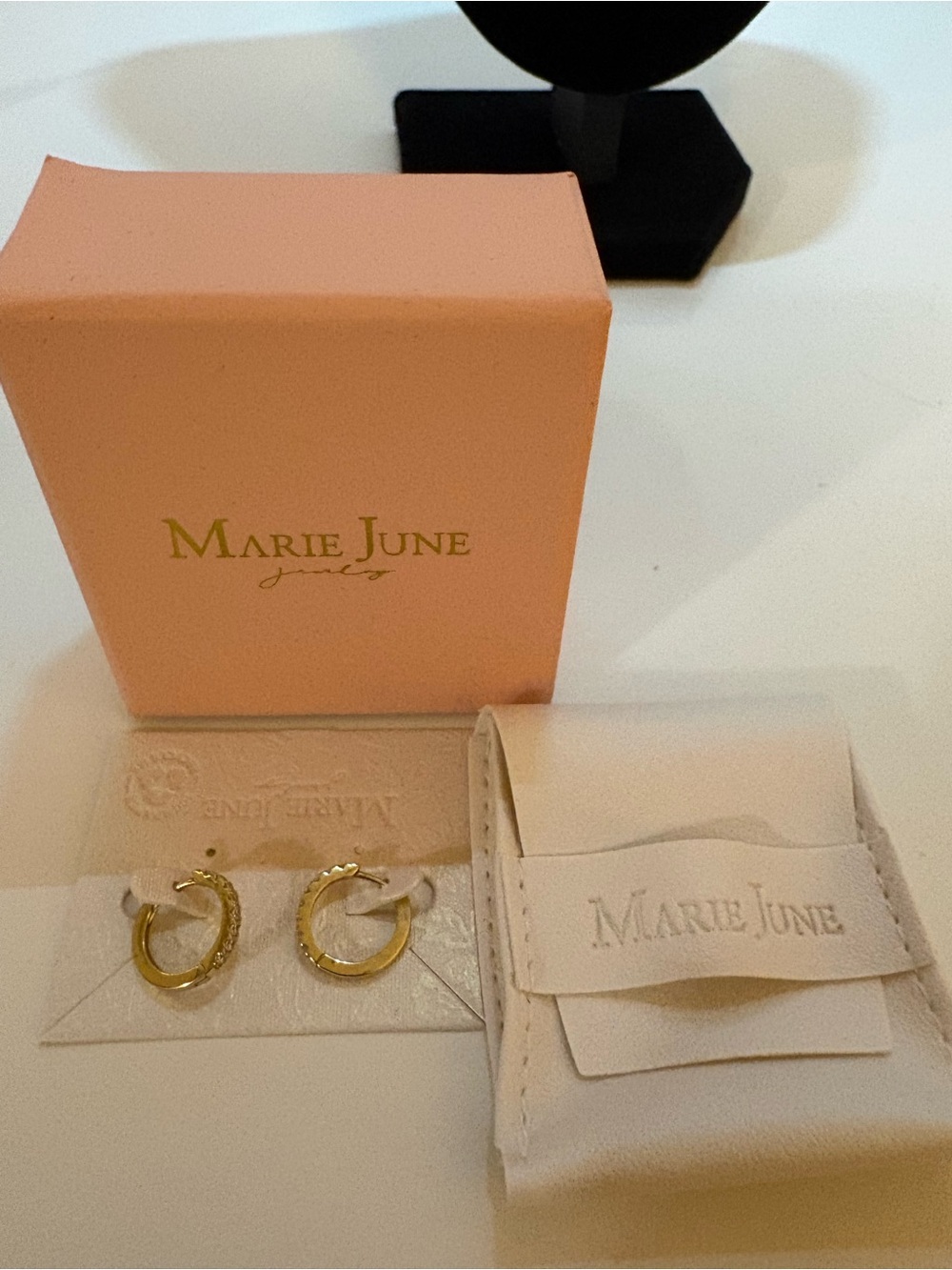 Gold Hoop Earrings - Polished Gold Tone